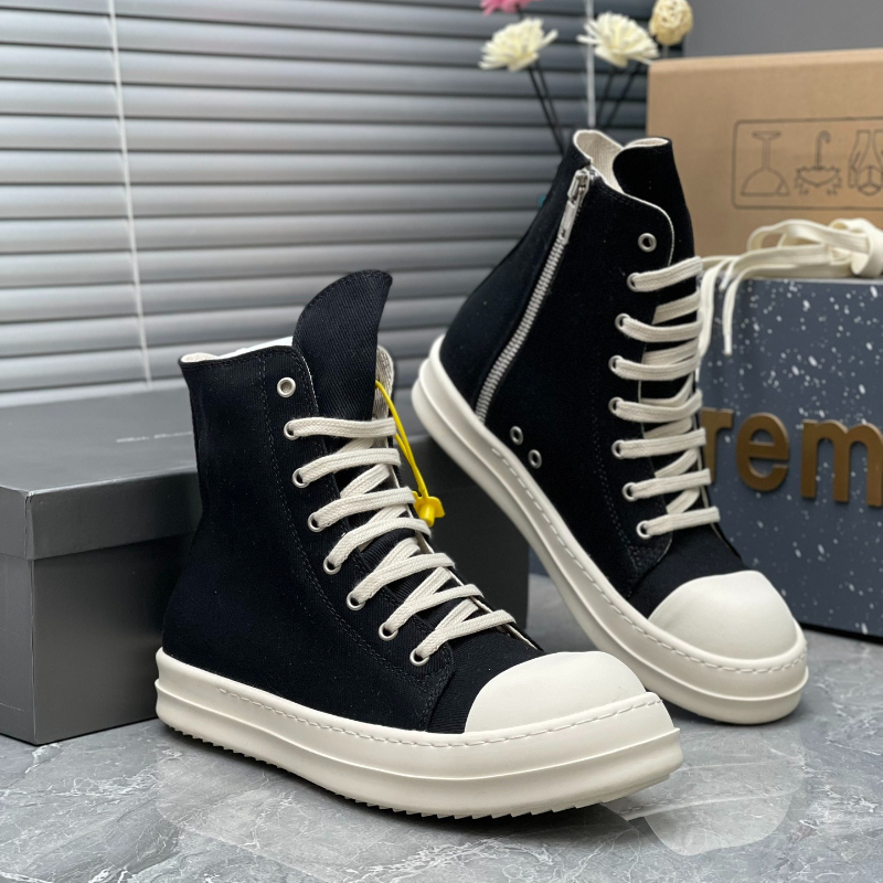 Streetwear Brand For Men - Brand Luxury Ramones Black Canvas High