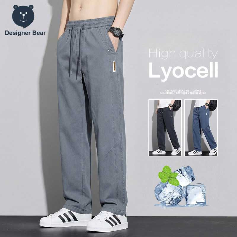 Streetwear Brand Korea - Brand Clothing Summer Casual Pants Lyocell