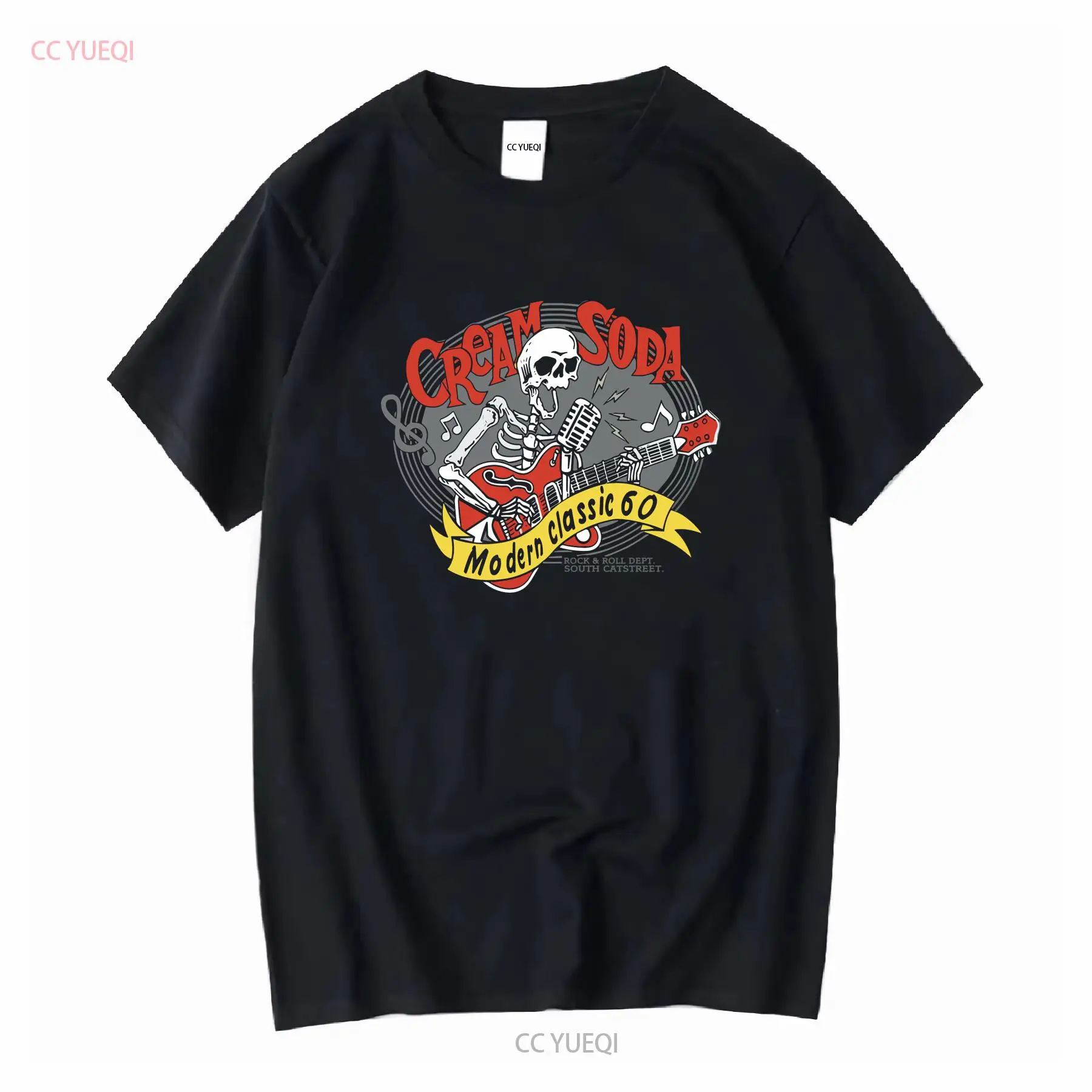 Streetwear Brand For Men - Cream Soda Rock Roll T shirt