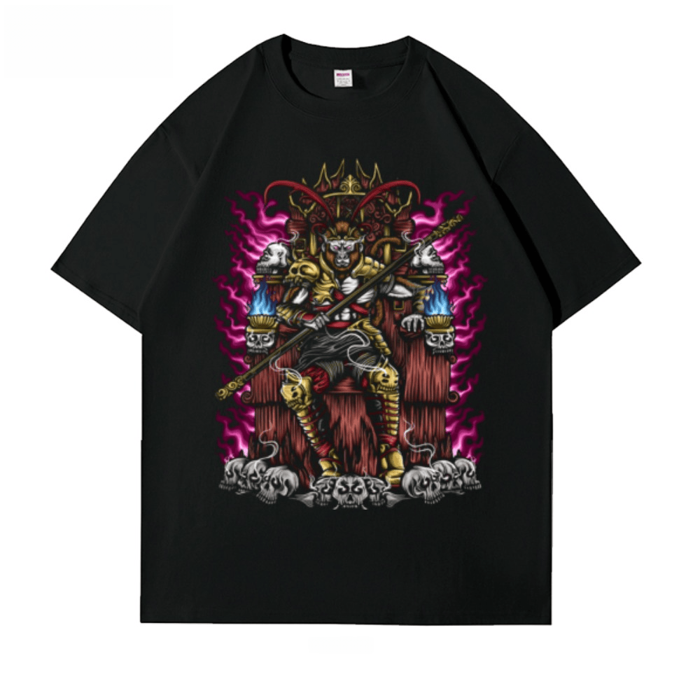 Wukong Dark Style Retro Short  - Streetwear Brand With Flowers review and price