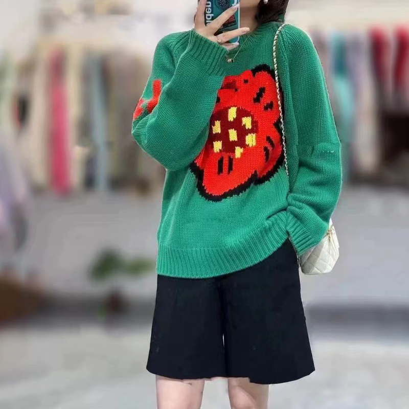 Ladies 100% pure cashmere swea - Streetwear Brand With Flowers review and price